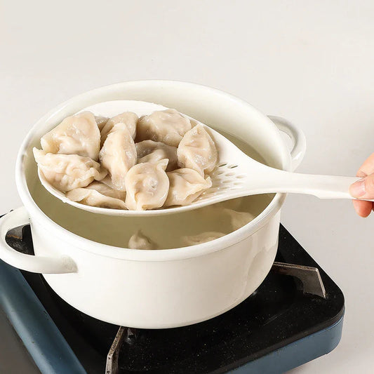Eco-Friendly Long Handle Non-Slip Strainer Spoon