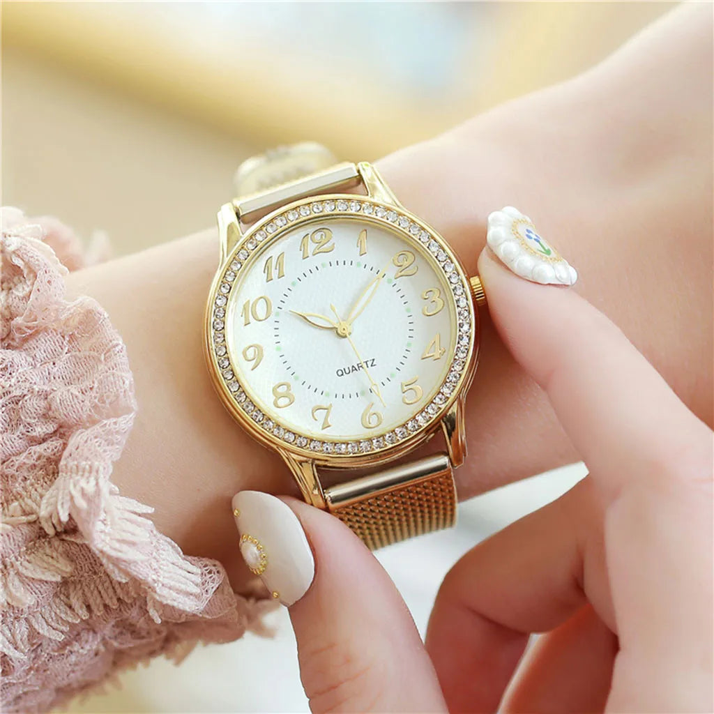 Luxury Watches Quartz Watch Stainless Steel Dial Casual Bracelet Watch Luminous Luxury Fashion Elegant Woman Watch