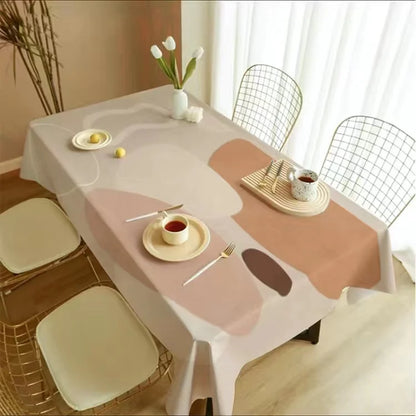 Nordic Simple Rectangular Table Cloth Coffee Table Cloth Geometric Outdoor Picnic Mat Antifouling Table Cloth