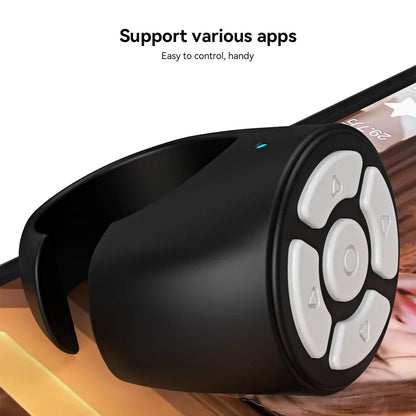 Scrolling Ring Wireless Finger Shutter Remote Control Page TurnerMobile Phone Controller Bluetoothcompatible For Home Travel Car