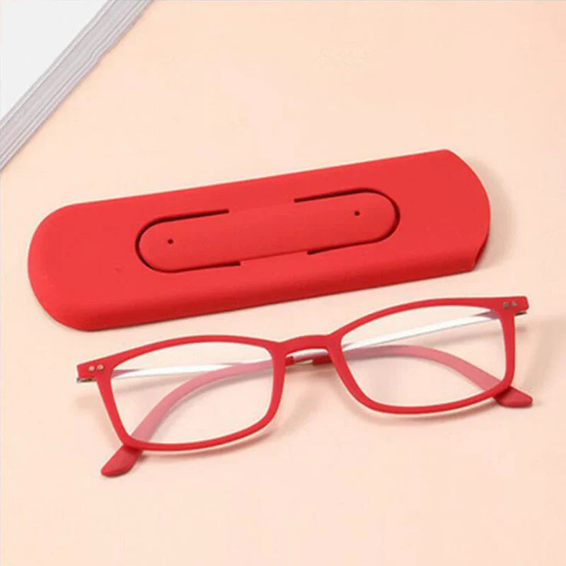 New Ultra-thin Phone Holder Reading Glasses Men Women TR90 Anti-blue Light Computer Spectacles and Convenient To Carry Around