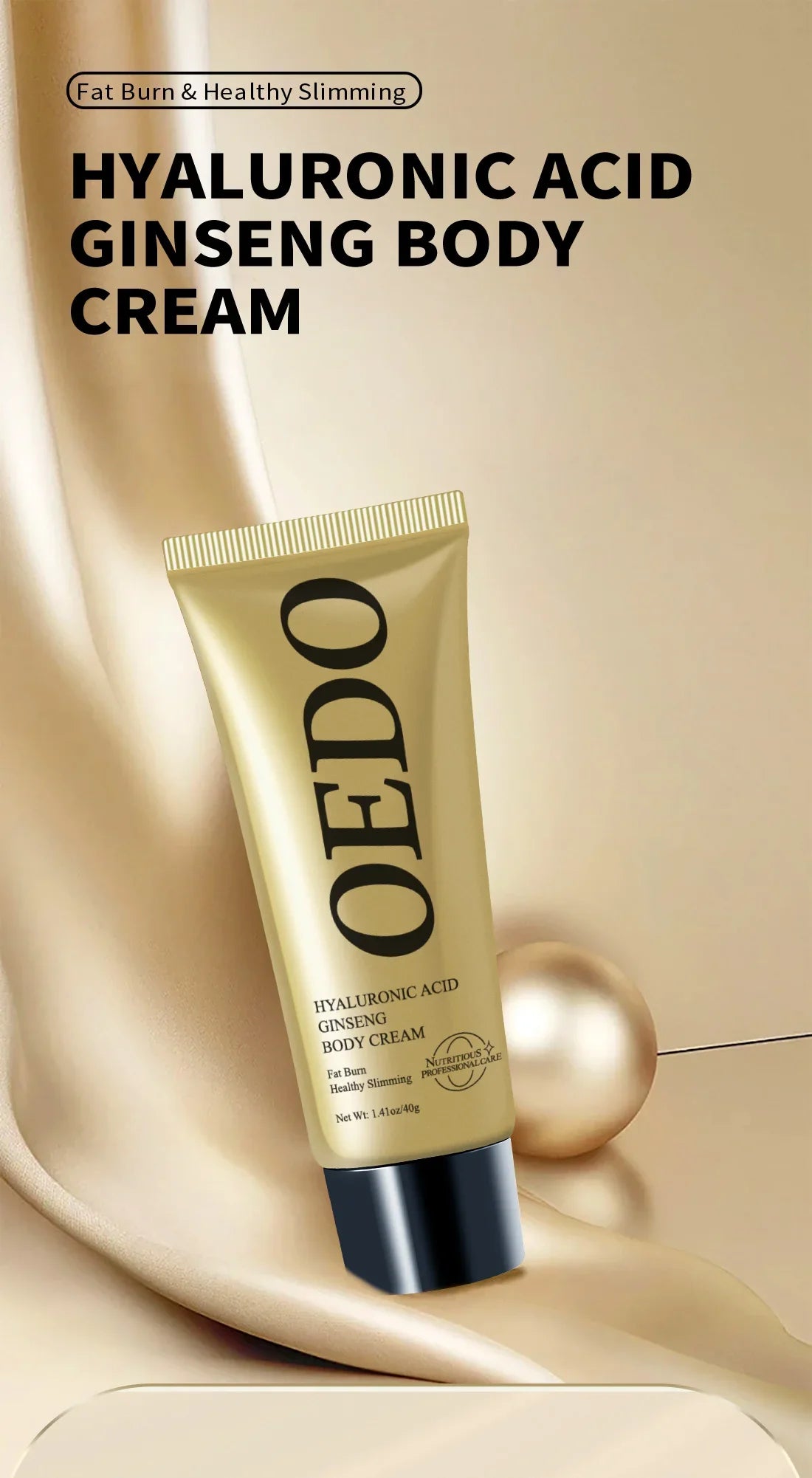 OEDO Ginseng Slimming Cream Reduce Cellulite Lose Weight Burning Fat Health Care Cream Body Skin Whitening Cream