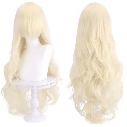 Genshin Impact Ice Blue Wig for Ayato Kamisato Cosplay Wig for Anime Long Fluffy Spiky Heat Resistant Wig for Halloween Party