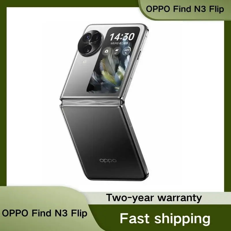 Original Oppo Find N3 Flip Mobile Phone 6.8" OLED 120HZ Folded Screen 44W Charge 50.0MP Camera Dimensity 9200 Android 13.0