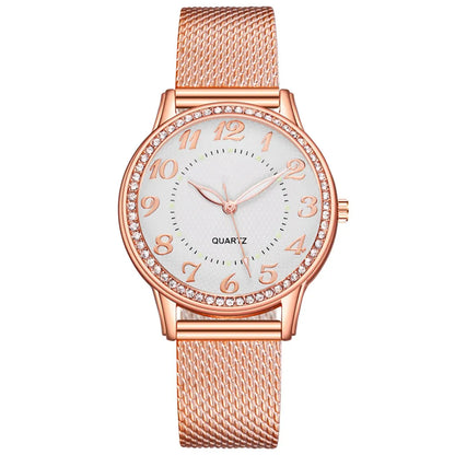 Luxury Watches Quartz Watch Stainless Steel Dial Casual Bracelet Watch Luminous Luxury Fashion Elegant Woman Watch