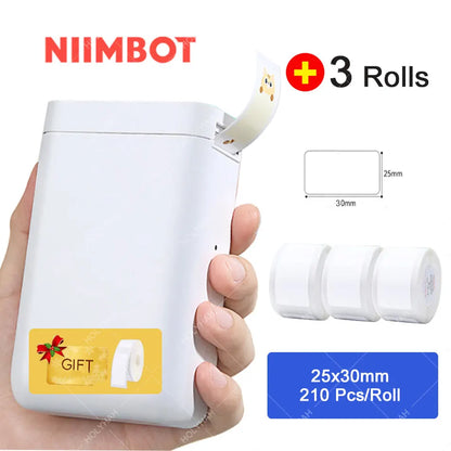2025 D101 Portable Label Maker Wireless Label Printer Tape for Phone Tablet Easy to Use Office Home Organization D11 Plus
