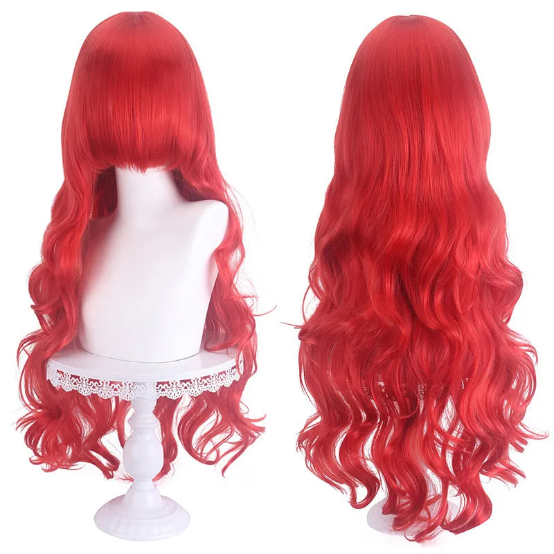 Genshin Impact Ice Blue Wig for Ayato Kamisato Cosplay Wig for Anime Long Fluffy Spiky Heat Resistant Wig for Halloween Party