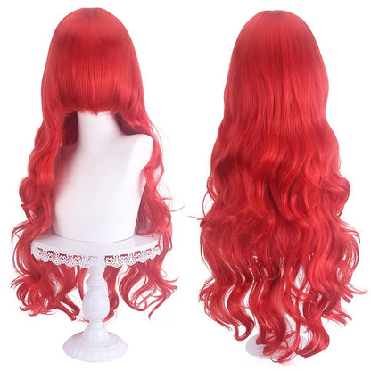 Genshin Impact Ice Blue Wig for Ayato Kamisato Cosplay Wig for Anime Long Fluffy Spiky Heat Resistant Wig for Halloween Party