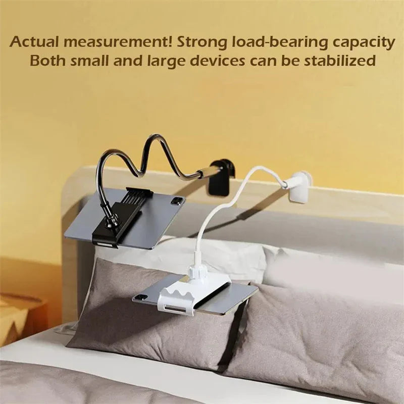 Universal Tablet Stand for Bed Rotatable Phone Holder for 4-12.9'' iPad Samsung Gooseneck Lazy Flexible Long Arm Tablet Bracket