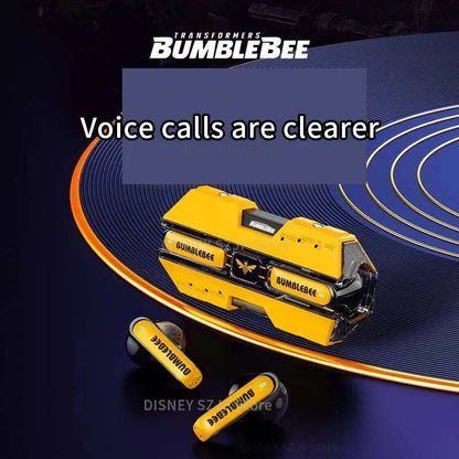 Transformers TF-T01 TWS Earphones Bluetooth 5.3 Bumblebee Wireless Earphone HIFI Stereo Headset Gaming Music Dual Mode Earbuds