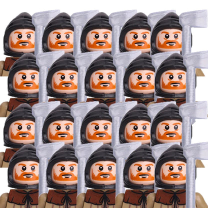 Military Building Blocks Medieval Solider Figures Gifts Toys Weapons Shield Holy Roman Saint Lazarus Jerusalem Knight Legion MOC