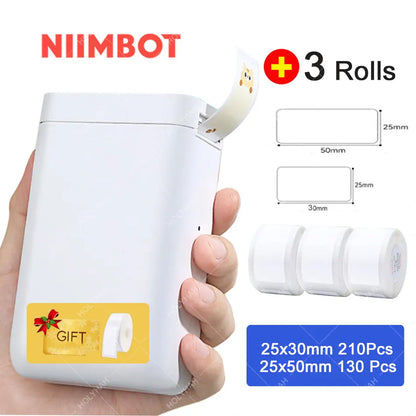 2025 D101 Portable Label Maker Wireless Label Printer Tape for Phone Tablet Easy to Use Office Home Organization D11 Plus