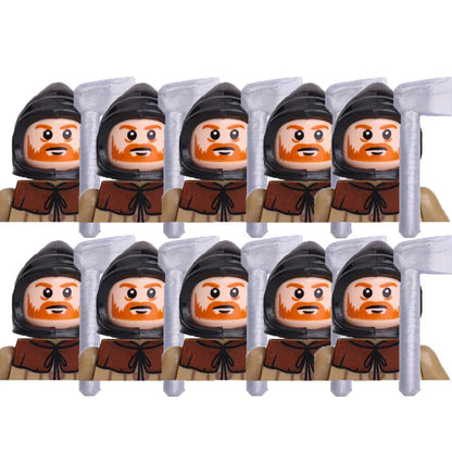 Military Building Blocks Medieval Solider Figures Gifts Toys Weapons Shield Holy Roman Saint Lazarus Jerusalem Knight Legion MOC