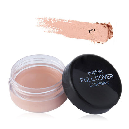 Concealer Foundation Cream Makeup Base Professional Full Coverage Freckles Cover Acne Spots and Dark Circles Facial Makeup