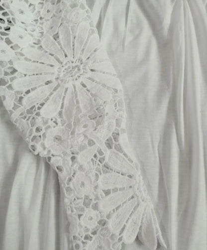 Lace Long Sleeve Pleated Dresses Women Sexy V Neck Hollow Out Button Mini Dress Shirts Lady Spring Autumn Casual Dress Robe