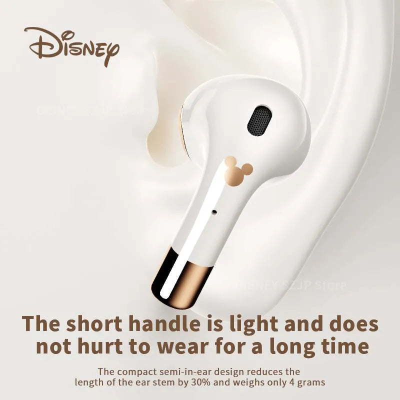 Disney Earbuds Q6 HIFI Sound Headsets Bluetooth Active Noise Reduction Wireless Earphones Waterproof Deep Bass Girls Gifts