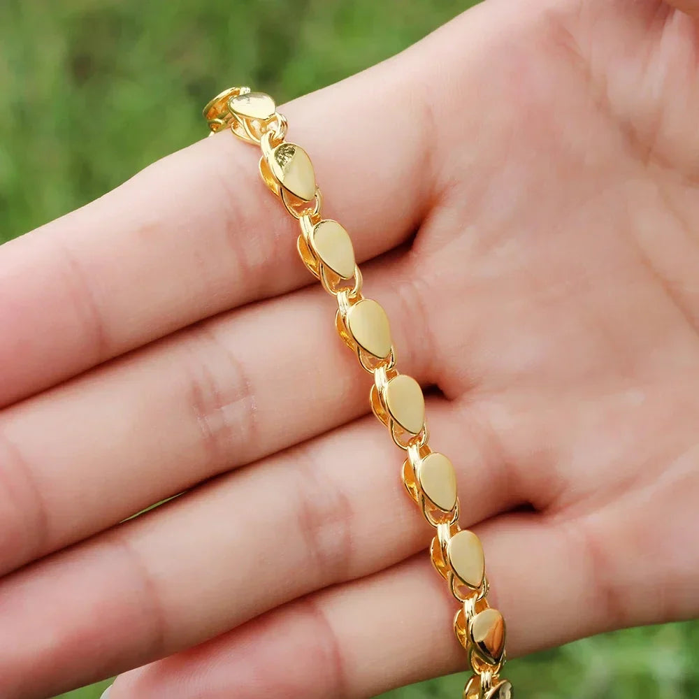4mm Width Necklace 70CM Muslim Islamic Gold Color Necklace Middle East Arab Turkish Oman Allah Jewelry Never Faded
