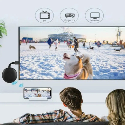 2.4GHz 5GHz WiFi 4K HDMI-compatible Wireless Display Dongle Adapter for Phone Tablet Display Dongle Video Adapter Airplay