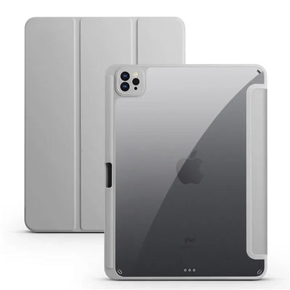 For iPad Pro 12.9 Case 2022 Tablet Case with Pencil Holder Clear Hard Cover Funda for iPad Pro 12 9inch 2022 2021 2020 2018 Case