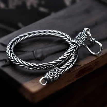 Vintage Gothic Full Skull Bracelet Men\\\'s Motorcycle Riding Rock Bike Hip Hop Punk Jewelry Halloween Gift