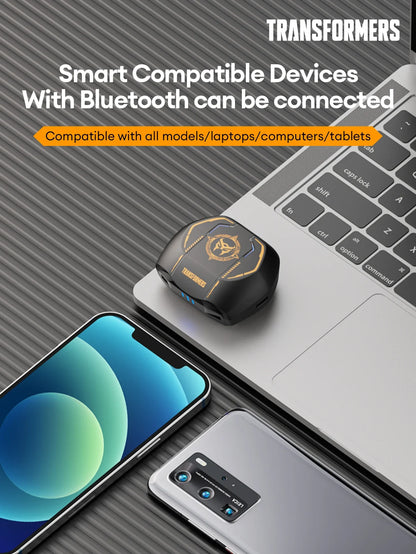 Transformers TF-T06 Bluetooth 5.3 Headset Dual Mode Noise Reduction Earphone for Video Game HIFI Earbuds Stable Connection