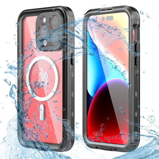 IP68 Waterproof Magnetic Phone Case For iPhone 13 15 14 Pro Max Pro 360° Protector Full Body Protective Dustproof Phone Cover