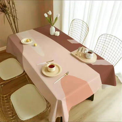Nordic Simple Rectangular Table Cloth Coffee Table Cloth Geometric Outdoor Picnic Mat Antifouling Table Cloth