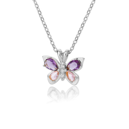 Vintage Lucky Four Leaf Clover Necklaces for Women Goth Love Heart Pendant Choker Chain Necklace Stainless Steel Jewelry Gift