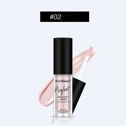 Liquid Highlighter Face Skin Brightener Shimmer Long-lasting Easy To Wear Glitter Eyeshadow Lips Body Glow Create MakeUp Tools
