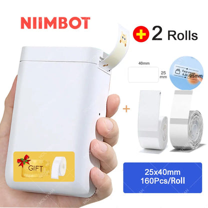 2025 D101 Portable Label Maker Wireless Label Printer Tape for Phone Tablet Easy to Use Office Home Organization D11 Plus