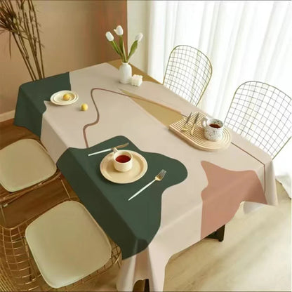 Nordic Simple Rectangular Table Cloth Coffee Table Cloth Geometric Outdoor Picnic Mat Antifouling Table Cloth