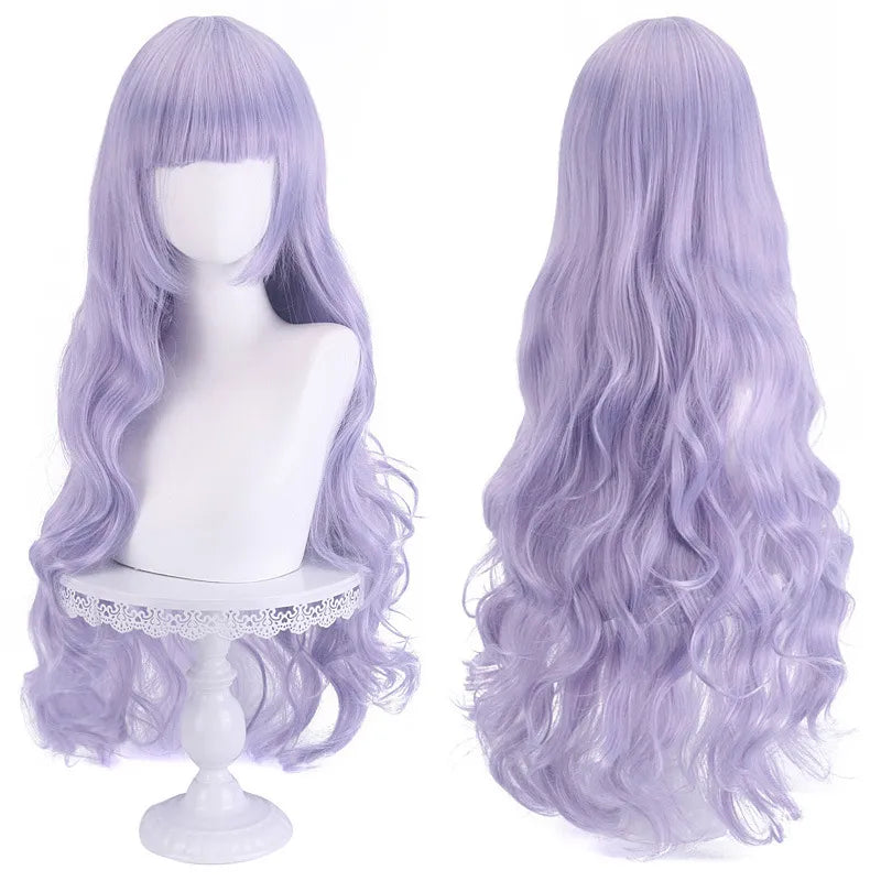 Genshin Impact Ice Blue Wig for Ayato Kamisato Cosplay Wig for Anime Long Fluffy Spiky Heat Resistant Wig for Halloween Party