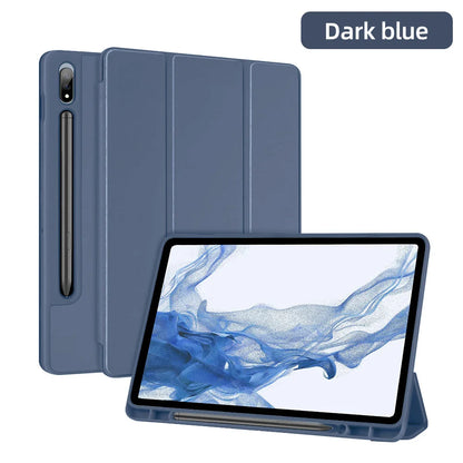 For Samsung Galaxy Tab Case Silicone Tablet Cover for S7/S8/S9 11in S7/S8/S9 Plus 12.4in S6Lite Magnetic Case With Pen Slot