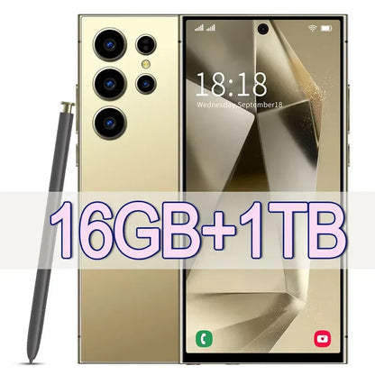 2025 New S24 Ultra 7.3HD Original Smartphone Global Version 4G 5G Dual SIM Cellphones Android14 Cell Phone 8000mAh Mobile Phones