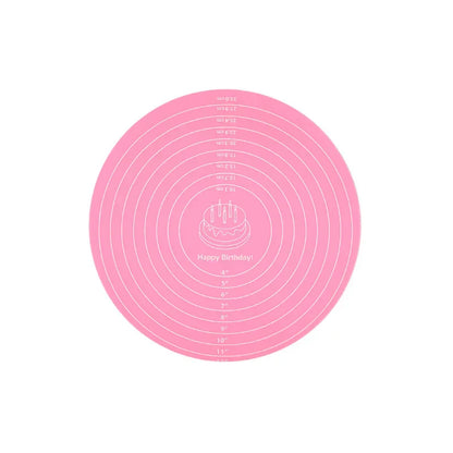 Silicone Baking Mat Nonstick Pastry Turntable Dough Kneading Pad with Scale