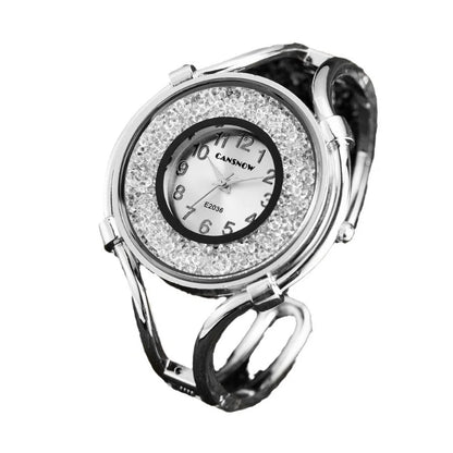 Women'S Watches Gold Diamond Quartz Bracelet Wrist Watch Big Dial Ladies Clock Stainless Steel Reloj Mujer Gift For Girlfriend
