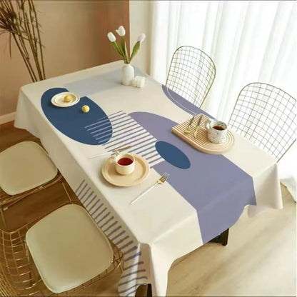 Nordic Simple Rectangular Table Cloth Coffee Table Cloth Geometric Outdoor Picnic Mat Antifouling Table Cloth