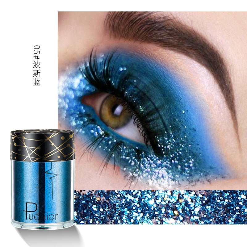 New Glitter Eye Shadow Professional Makeup Monochrome Shining Eyeshadow Sequins Universal Party Cosmetic Palete