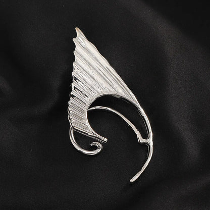 Punk Fairy Ear Cuff Earring Dark Elf Ear Clip No Piercing Earrings For Women Silver Color Goth Halloween Earcuff Jewelry