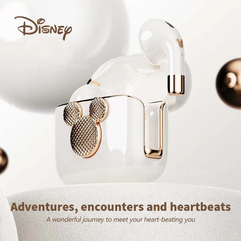 Disney Earbuds Q6 HIFI Sound Headsets Bluetooth Active Noise Reduction Wireless Earphones Waterproof Deep Bass Girls Gifts