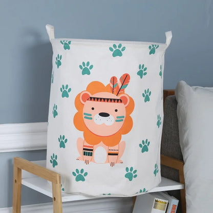 1pc Cloth Art Folding Geometry Dirty Clothes Toys Storage Bucket Household Storage Basket Dirty Clothes Laundry Basket 40*50cm