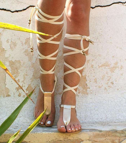 Summer New Sandals Beach Flat Cross Tie Sexy Clip Toe Fashion Gladiator High Heels Casual Strap Free Shipping Roman Sandals