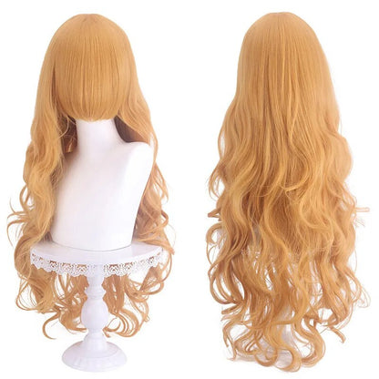 Genshin Impact Ice Blue Wig for Ayato Kamisato Cosplay Wig for Anime Long Fluffy Spiky Heat Resistant Wig for Halloween Party