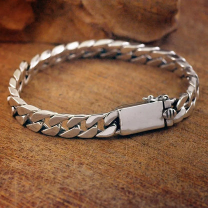Vintage Gothic Full Skull Bracelet Men\\\'s Motorcycle Riding Rock Bike Hip Hop Punk Jewelry Halloween Gift