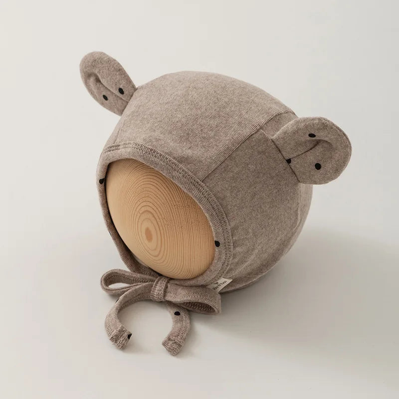 1 Piece Cute Cartoon Fashion Newborn Beanie Sweet Bear Bunny Ear Infant Baby Photography Props Hat Soft Cotton Toddler Hat