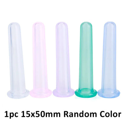 1/4Pcs Silicone Body Cupping Cups For Face Neck Back Eyes Massage Vacuum Cans Anti-cellulite Massager Suction Cup Treatments
