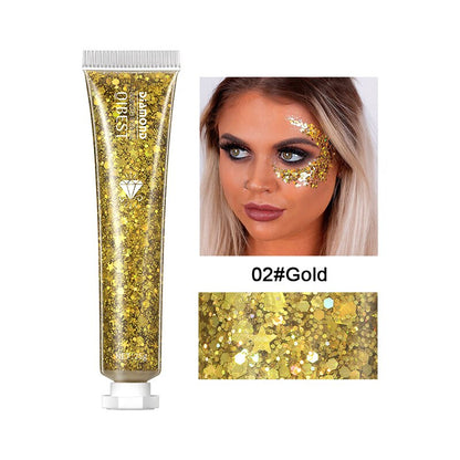 1pcs Eyeshadow Sequins Face Eye Glitter Sequin Gel Diamond Shiny Glitter Body Sequins Makeup Decorative For Party Festival