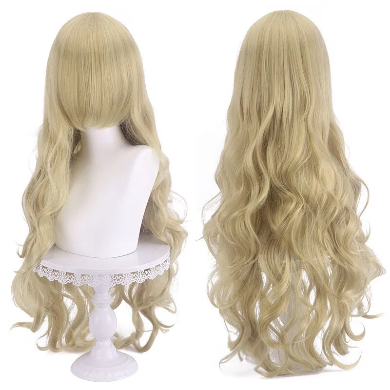 Genshin Impact Ice Blue Wig for Ayato Kamisato Cosplay Wig for Anime Long Fluffy Spiky Heat Resistant Wig for Halloween Party