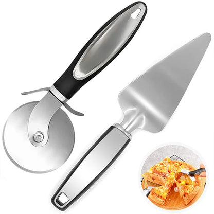 Premium Stainless Steel Pizza Cutter Wheel and Dough Slicer