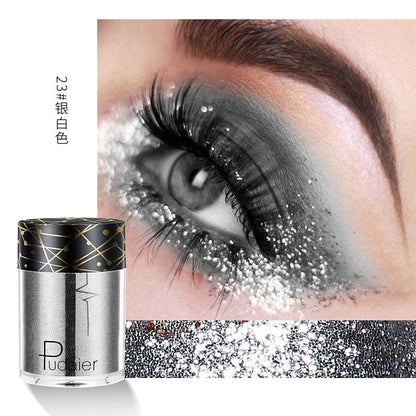 New Glitter Eye Shadow Professional Makeup Monochrome Shining Eyeshadow Sequins Universal Party Cosmetic Palete